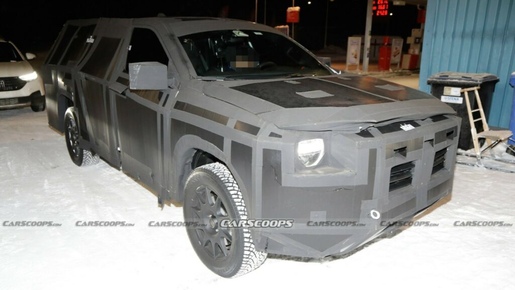  2024 RAM 1200 Pickup For Latin America Spied Hiding Under Cardboard-Style Disguise
