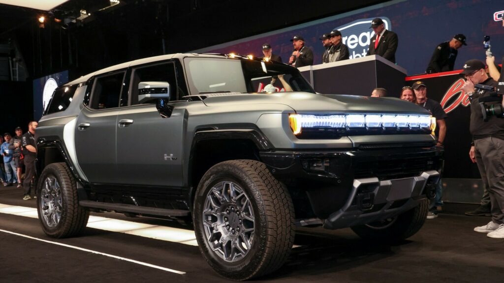  The First Production GMC Hummer EV SUV Sold For $500,000 At Auction