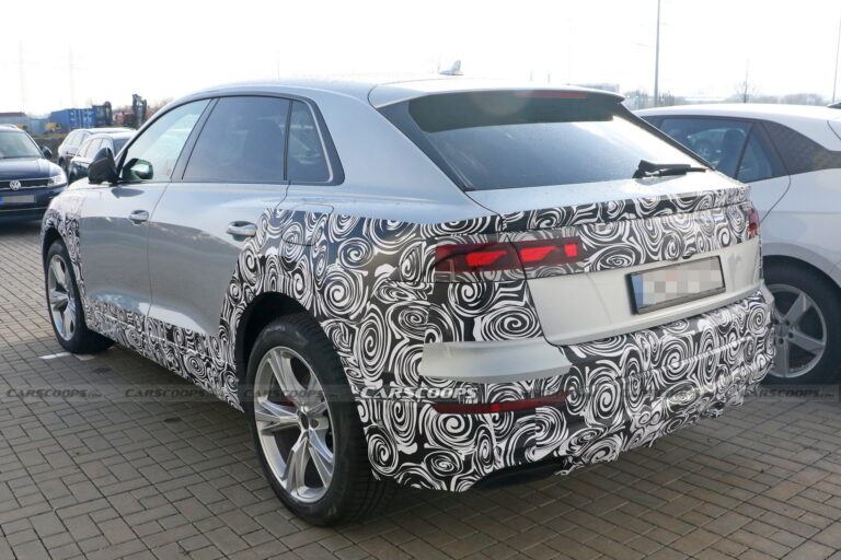 2025 Audi Q8 Facelift Makes Spy Debut Hiding Mild Changes | Carscoops