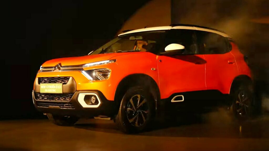Fully Electric Citroen E-C3 Debuts In India With 199-Mile Range