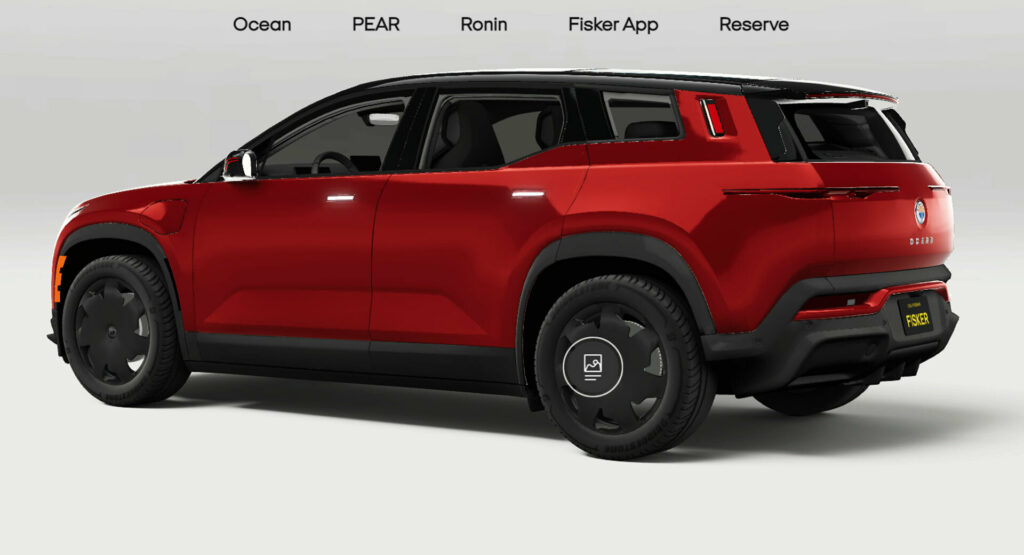  Fisker Has Launched A More Detailed Configurator For The Ocean SUV