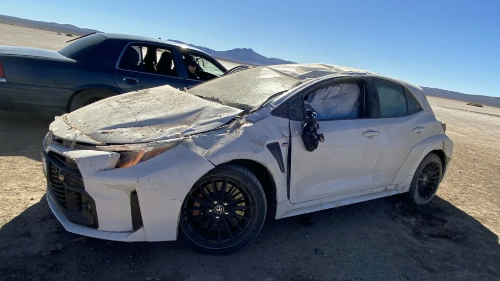  Pour One Out For The First Known 2023 GR Corolla Crash