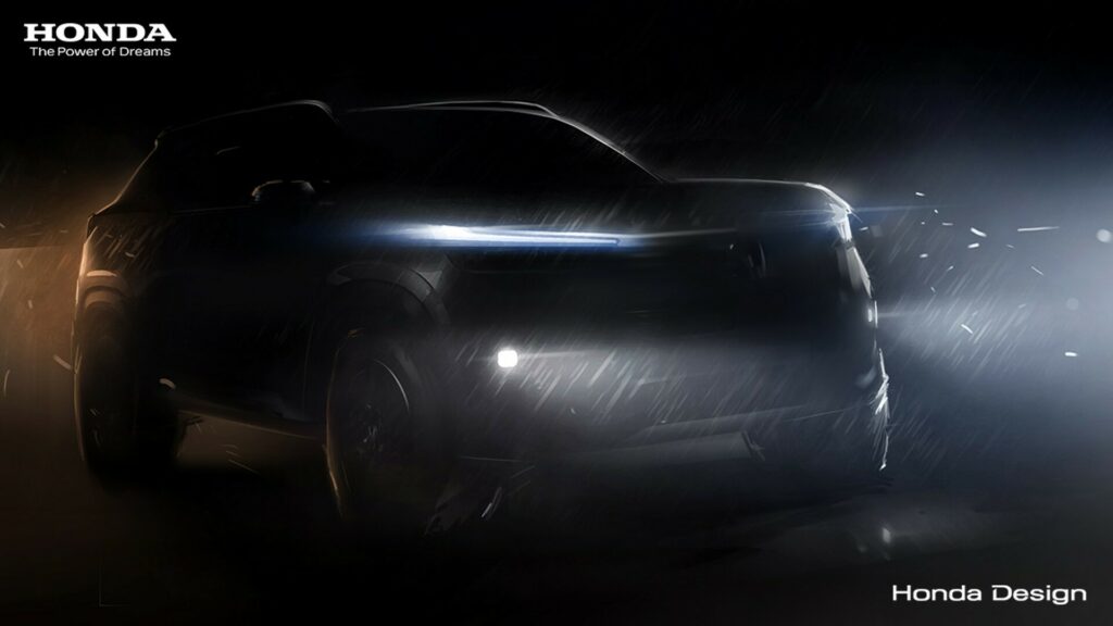 Honda Teases New SUV For India, Will Debut This Summer