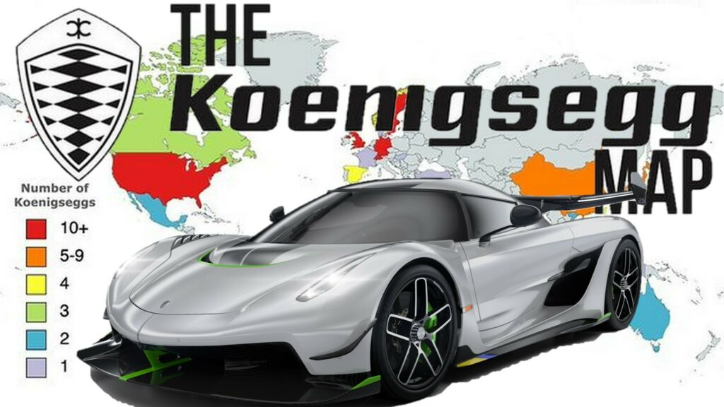 Crowd-Sourced Koenigsegg Map Shows Why You’ve Probably Never Seen One On The Road