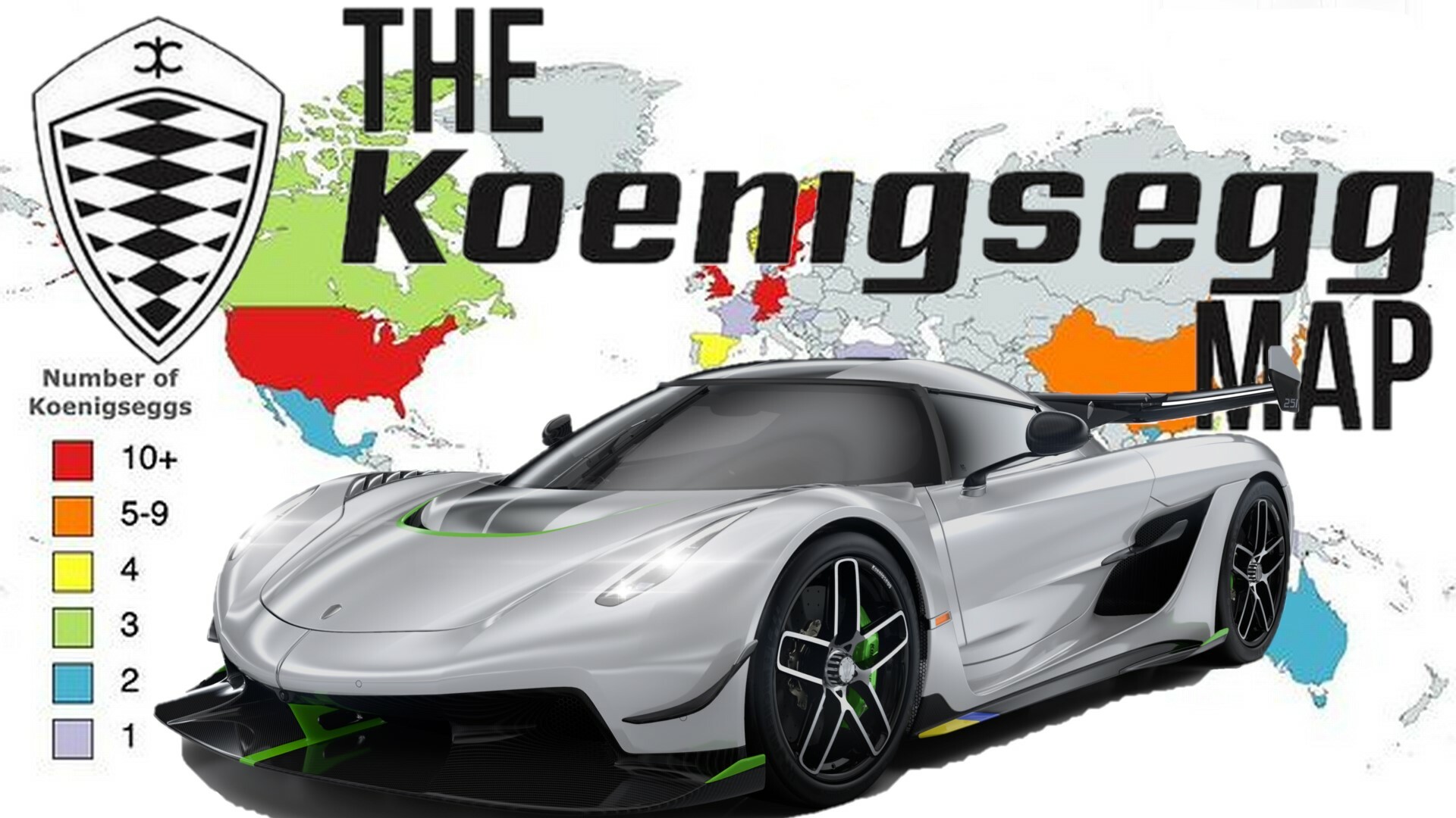 Crowd-Sourced Koenigsegg Map Shows Why You've Probably Never Seen One On  The Road