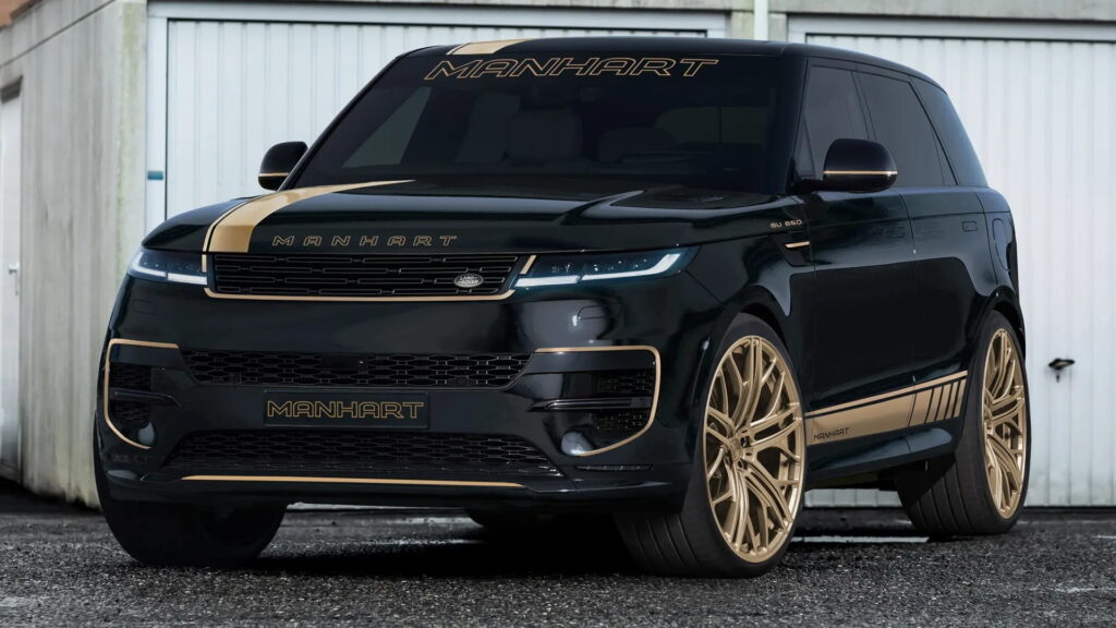  Manhart Previews Range Rover Sport With 641 HP And Gold 24-Inch Wheels