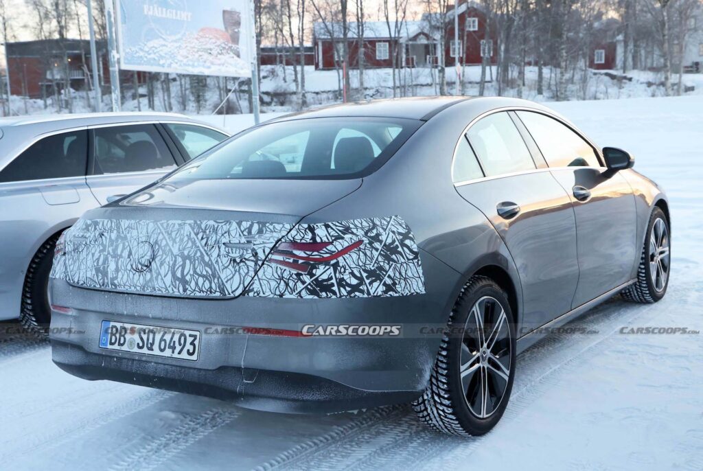  Facelifted Mercedes CLA Sedan And Shooting Brake Spied With Minimal Disguise