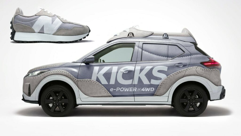  Nissan Kicks SUV Transforms Into A Giant New Balance Sneaker