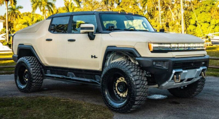Hummer Week Second Kevlar-Coated GMC Hummer EV Rocks The Desert Storm Look | Carscoops