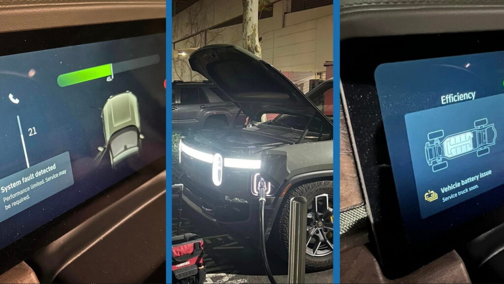  Rivian R1T Dies With A Bang After Plugging Into Electrify America Charging Station
