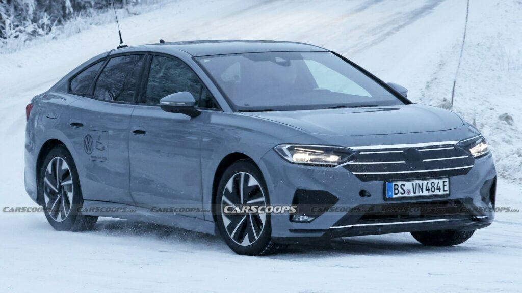  VW ID.7 Spied During Winter Testing After CES Preview