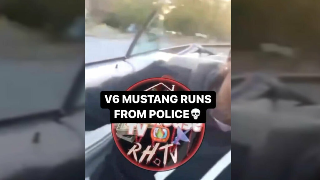  Mustang Driver Flees From Police And Crashes While Filming Himself