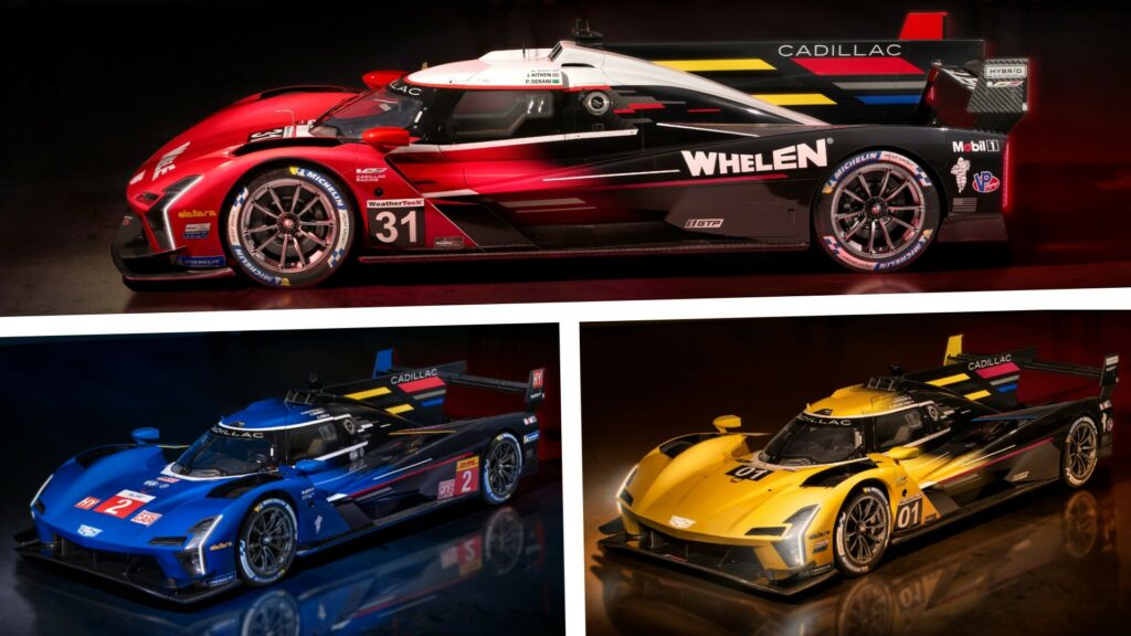  Cadillac Shows Three Liveries For Its New V-LMDh Racecar
