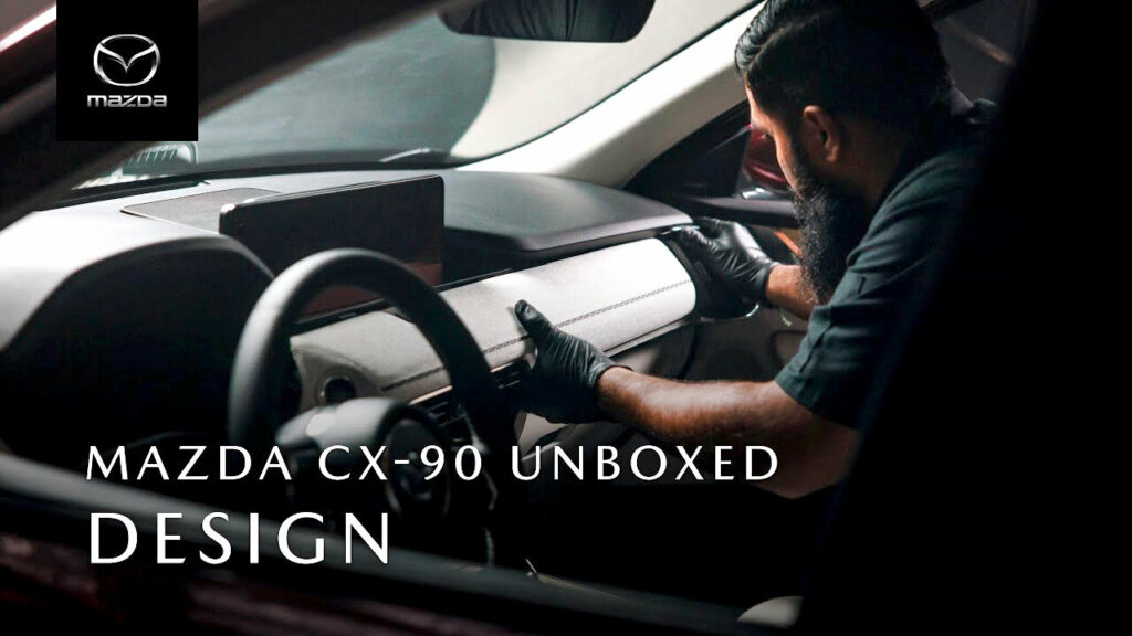 2024 Mazda CX-90 Incorporates New Red Color, Japanese Book-Binding Techniques Into Design