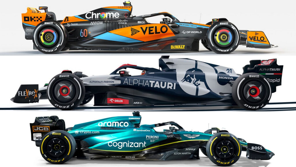  F1 Roundup: Aston Martin, McLaren, And AlphaTauri Unveil Their 2023 Cars