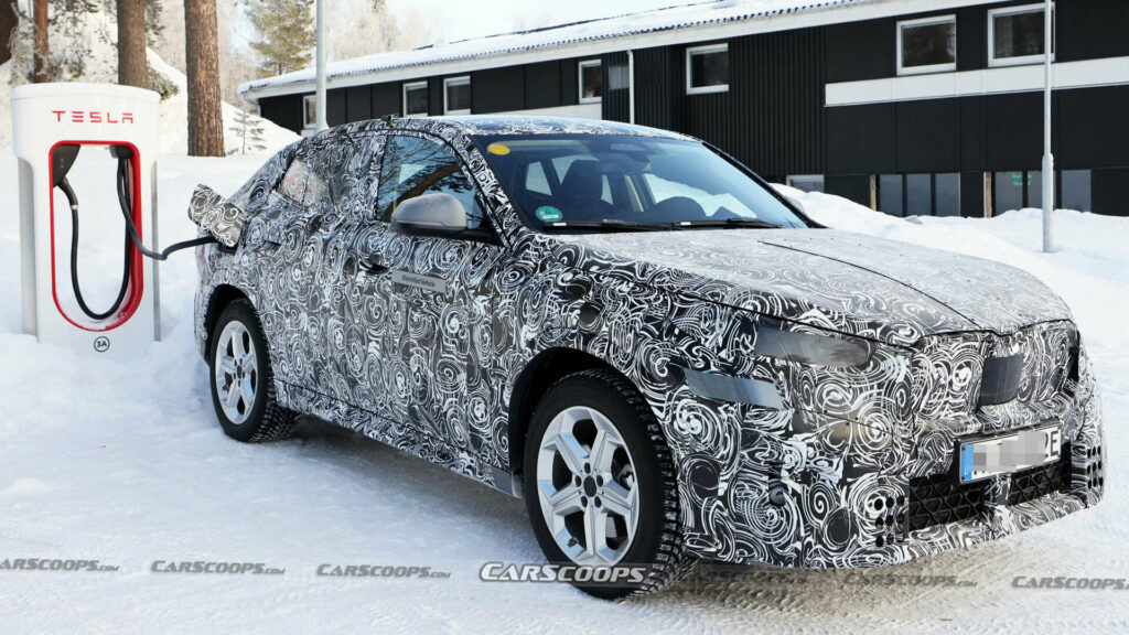2024 BMW iX2 Spied Getting An Electric Assist From Tesla