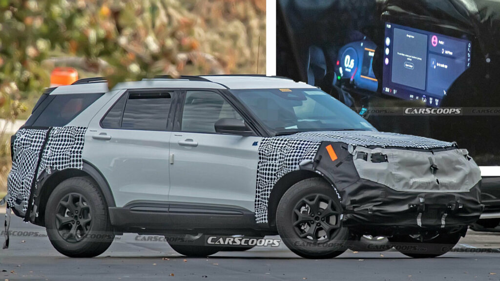  Facelifted 2024 Ford Explorer Spied With Revised Styling And New Tech