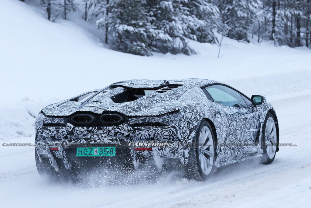  Lamborghini&rsquo;s New Hybrid Halo Supercar Spied In The Wild, Offers Glimpse Of Digital Dash