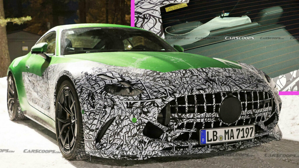  2024 Mercedes-AMG GT Spied With Rear Seats And Plug-In Hybrid Power