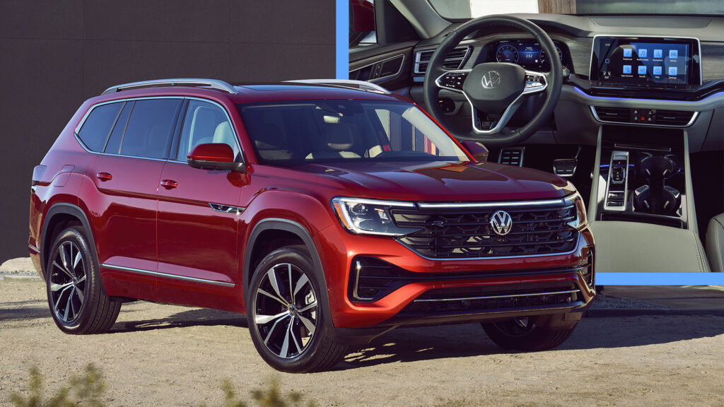  2024 VW Atlas Family Gains Fresh Looks And More Premium Interior But Loses V6
