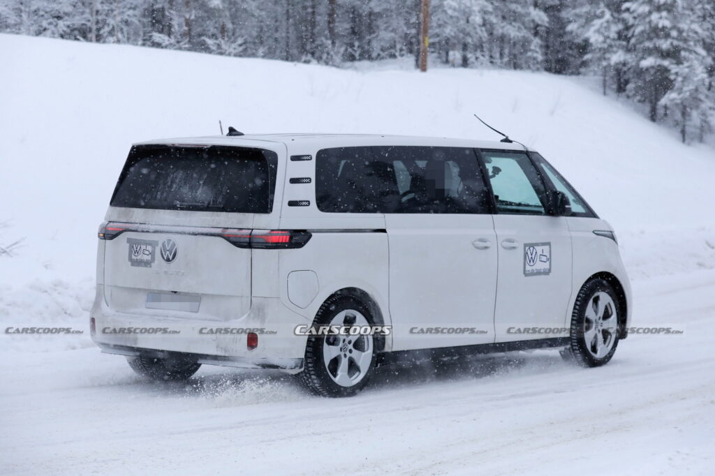 America's 2024 VW ID. Buzz Long Wheelbase Caught Undisguised | Carscoops