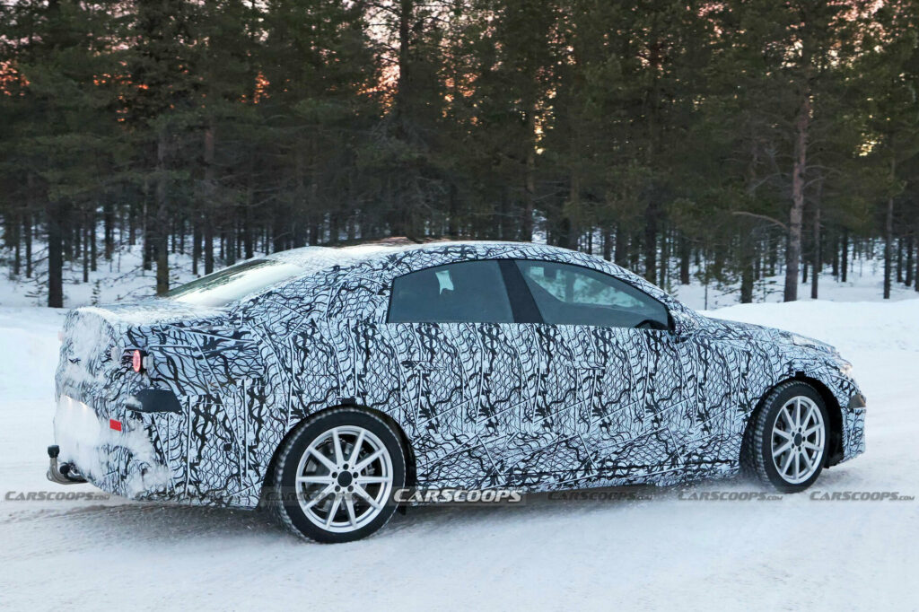 2025 Mercedes CLA Spied With An Electrifying New Design | Carscoops