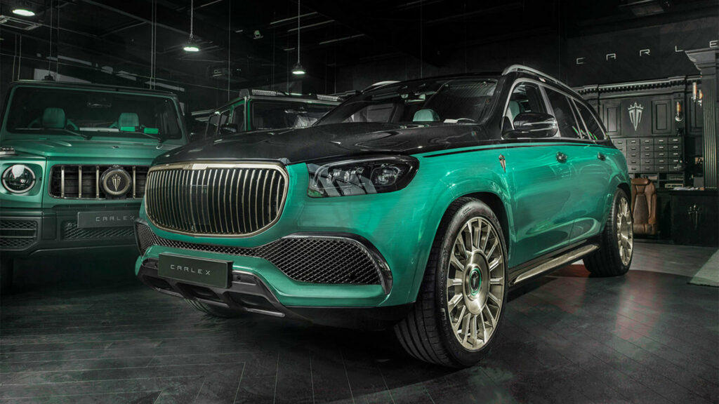  Carlex Turns Up The Glam With Mint Green & Gold Mercedes-Maybach GLS
