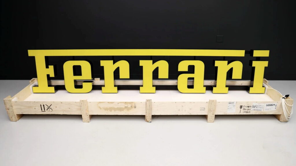  This Illuminated Ferrari Sign Is Perfect For Your Multi-Million Dollar Garage