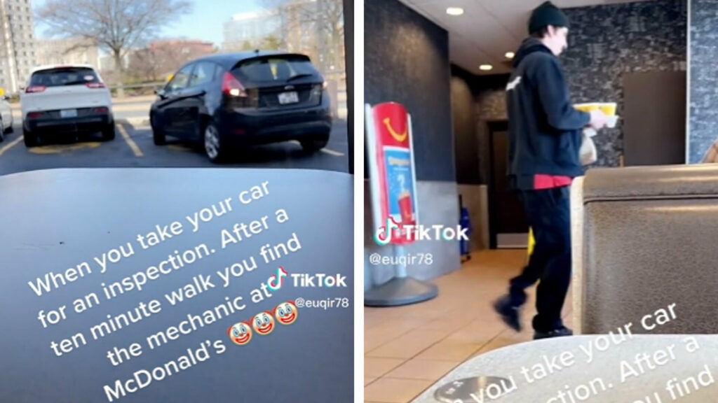  Minutes After Dropping His Car Off For Inspection, Owner Spots It At McDonald’s