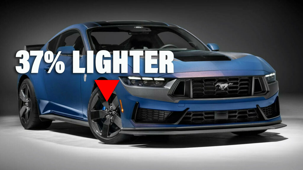  2024 Ford Mustang Dark Horse Offers Optional Carbon-Fiber Wheels