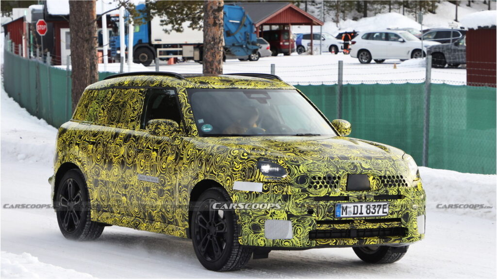  2025 MINI Countryman EV Spied With Unique Design Elements For The First Time