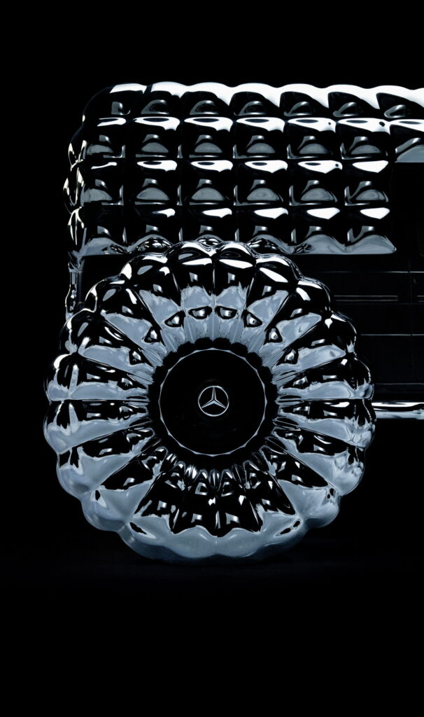 Mercedes-Benz Teases Weird G-Class Concept Inspired By Moncler’s Puffers
