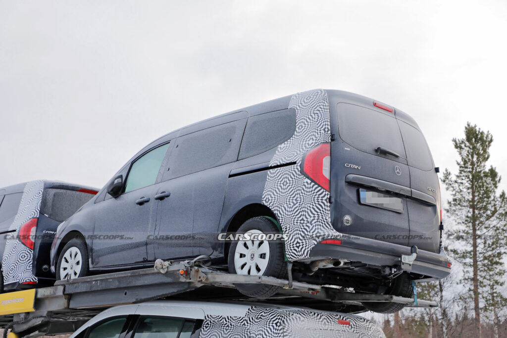 Long-Wheelbase 2024 Mercedes Citan Minivan Spied Making Space For Seven  Seats