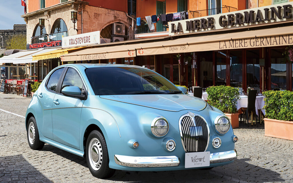  New Mitsuoka Viewt Story Puts A Vintage Jaguar Spin On Toyota Yaris