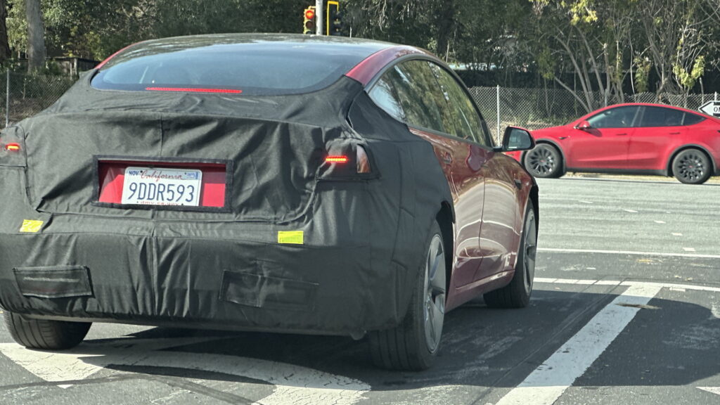  Refreshed Tesla Model 3 ‘Project Highland’ Caught Ahead Of Launch Later This Year