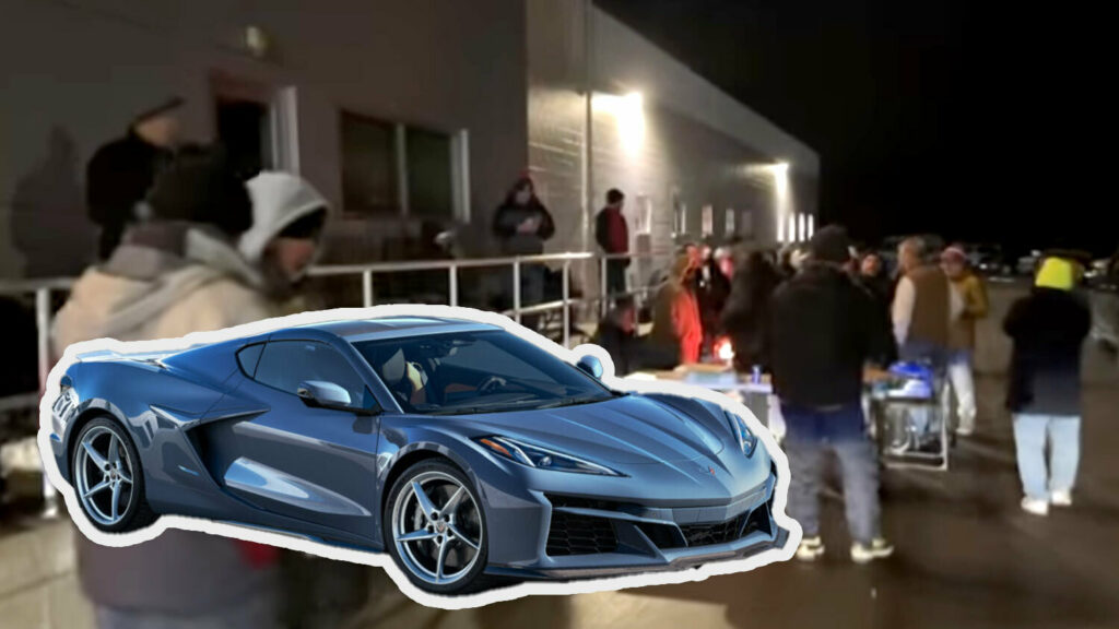  Corvette Fans Camped Outside New Hampshire Chevy Dealer To Reserve First E-Rays