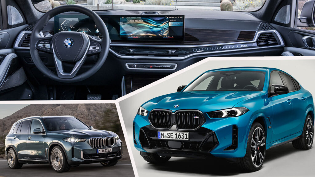  2024 BMW X5 And X6 Get More Power, More PHEV Range And Curved iDrive Display