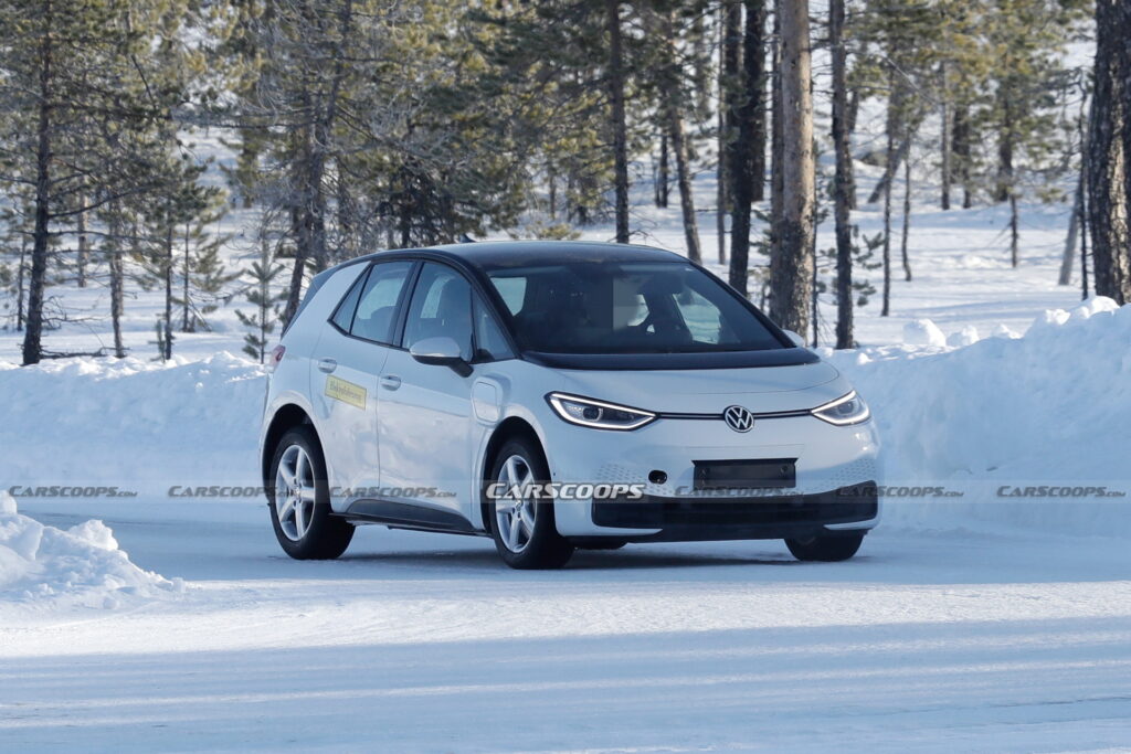  Shrunken ID.3 Mule Spotted Hiding VW’s Upcoming Baby EV