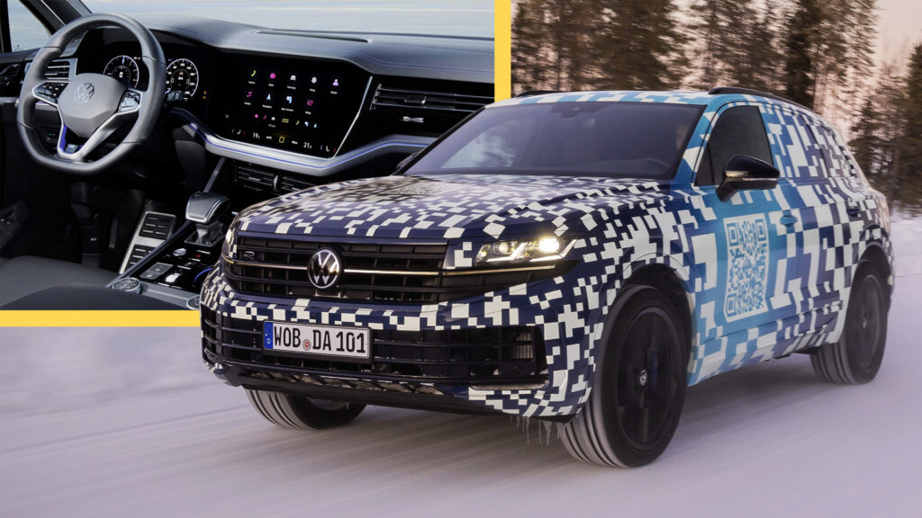  2024 VW Touareg Facelift Previewed With Subtle Visual Changes And Chassis Upgrades