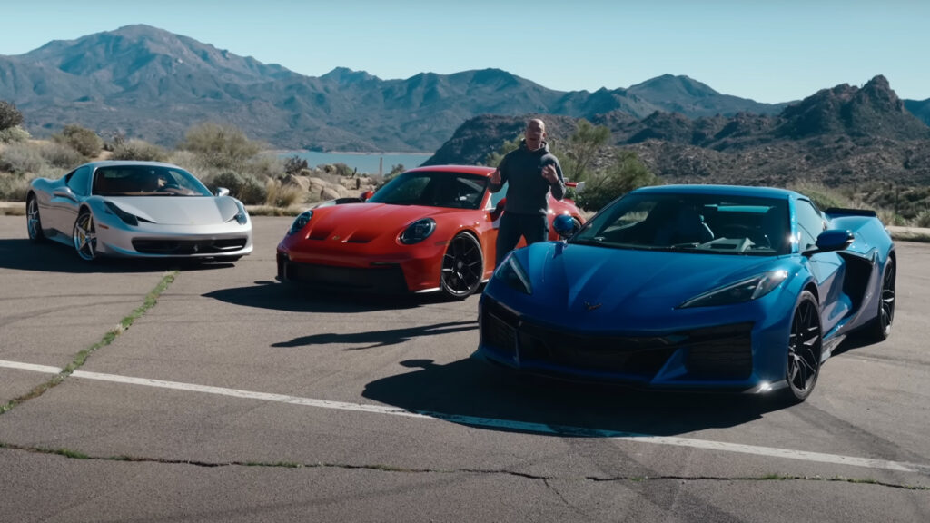  How Does The New Chevy Corvette Z06 Compare To The Ferrari 458 And Porsche 911 GT3?