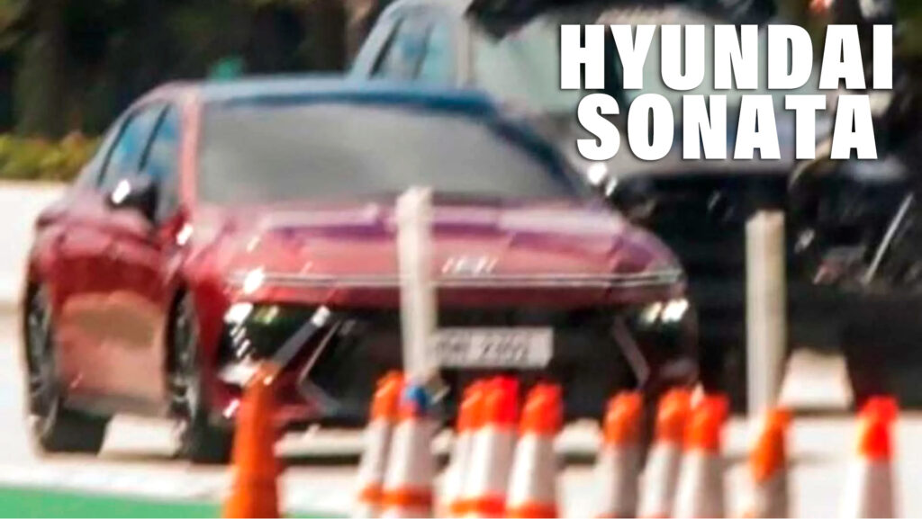  2024 Hyundai Sonata Facelift Caught Undisguised With Kona-Style Headlamp Bar