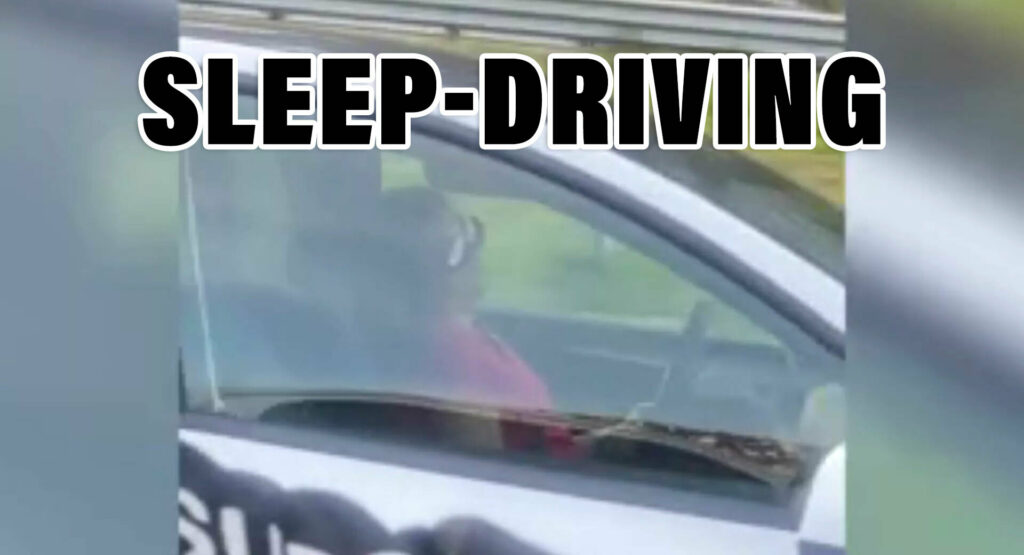 Tesla Model Y Driver Caught Sleeping At Highway Speeds Carscoops