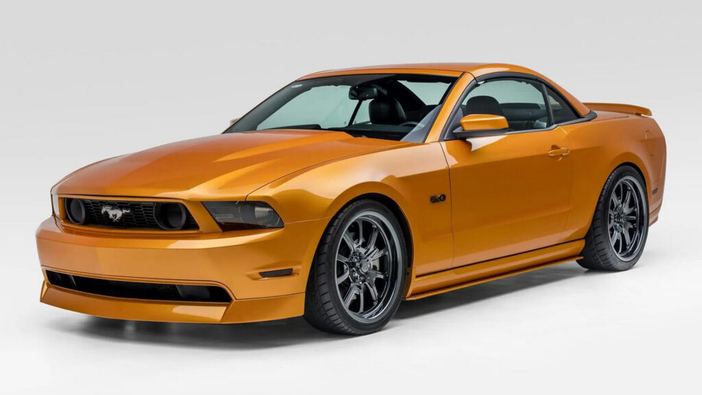 Someone Snagged This Unique Ford Mustang With A Retractable Hardtop For $44,000