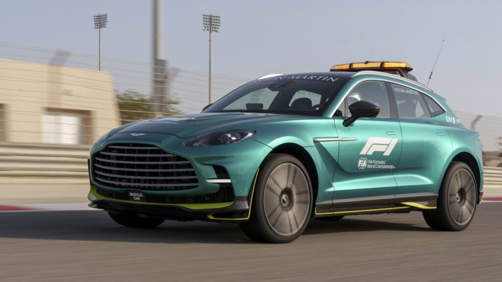  F1 Medical Vehicle Upgraded To Aston Martin DBX707 For 2023 Racing Season