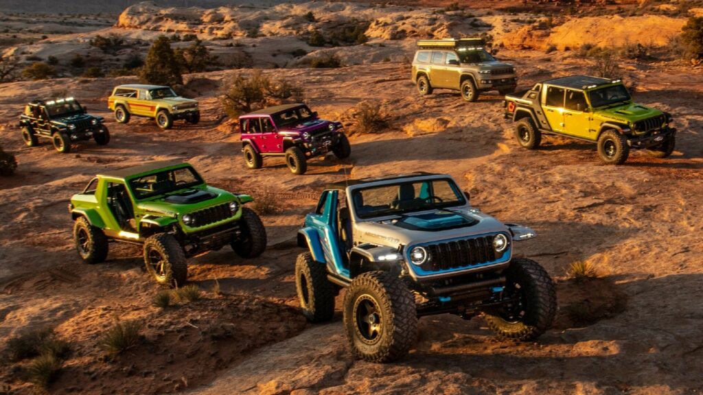  Easter Jeep Safari Concepts Include Hybrid Cherokee Restomod, Wrangler Pickups, And Grand Wagoneer Camper