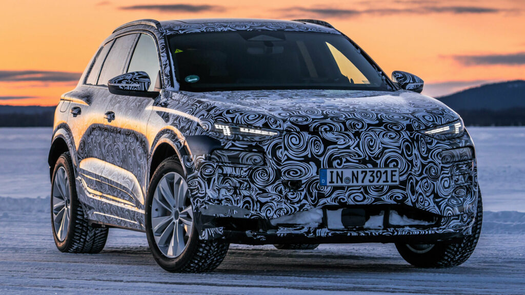  2024 Audi Q6 E-Tron Teased, Electric Crossover Debuts Later This Year