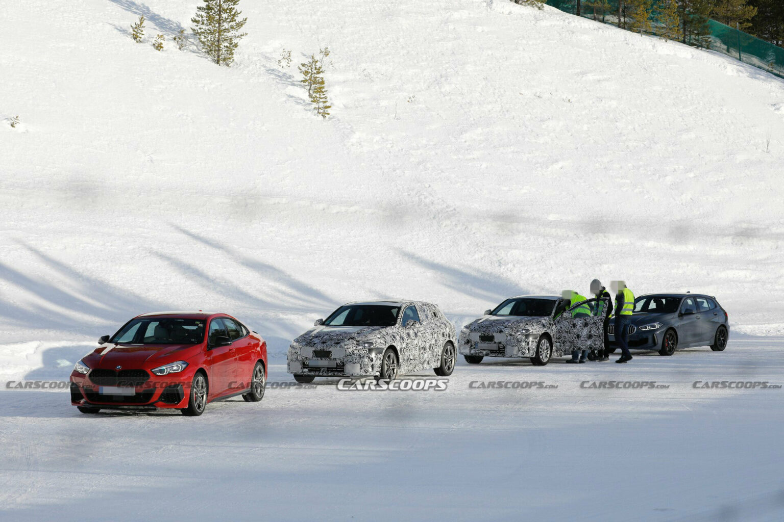 2025 BMW 1-Series Spied Alongside The Current Model | Carscoops