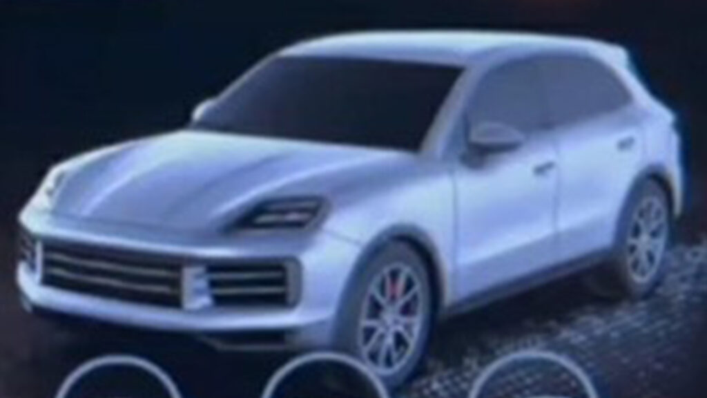  2024 Porsche Cayenne Exterior Design Revealed Through Infotainment System?