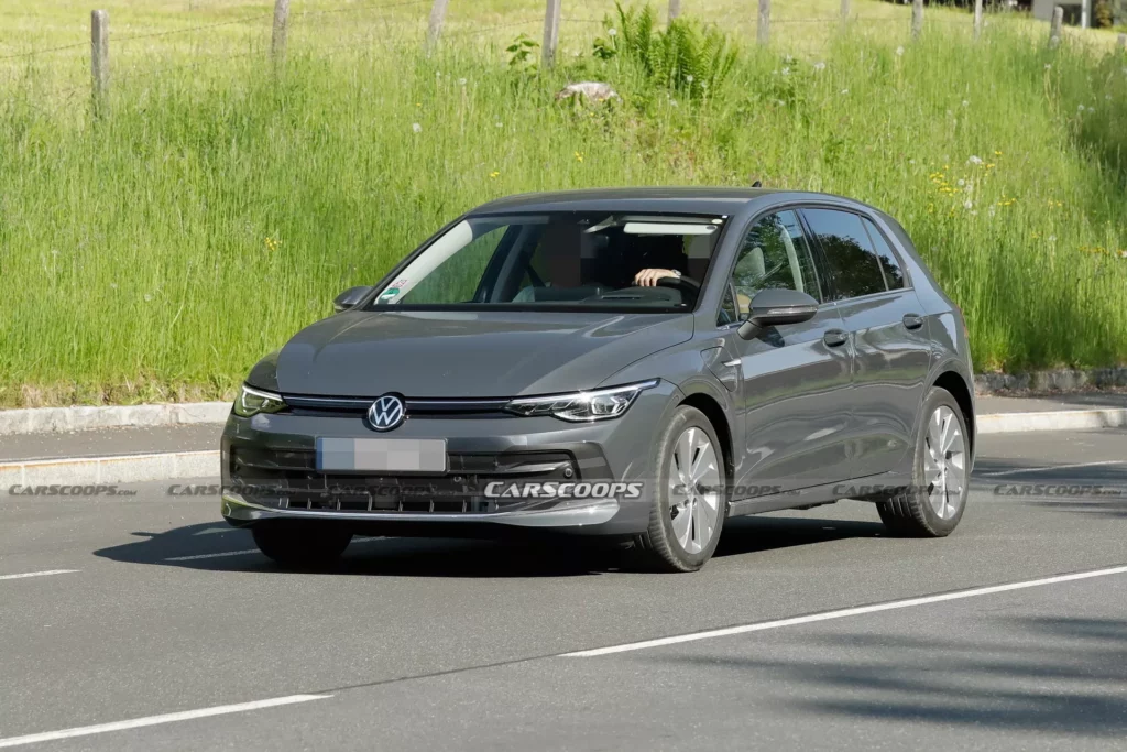 2024 VW Golf GTI Facelift Spotted Testing Its Minor Tweaks