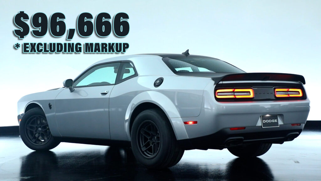 2023 Dodge Challenger SRT Demon 170 Orders Open March 27, Costs 96,666